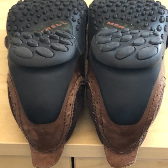 MERRELL Plaza Bandeau Leather Mary Jane Loafer Women's size 8 Brown & Tan - Picture 12 of 13